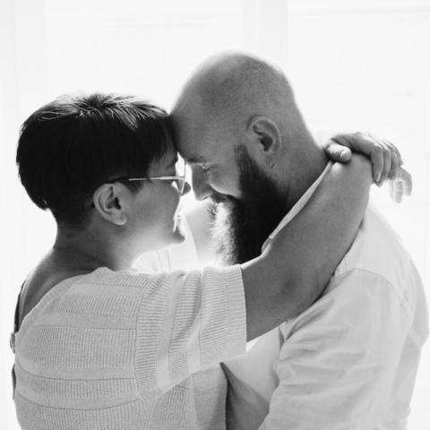 séance photo couple studio à domicile shooting