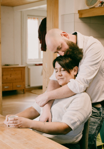séance photo couple studio à domicile shooting