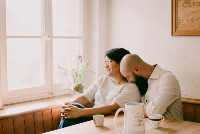 séance photo couple studio à domicile shooting