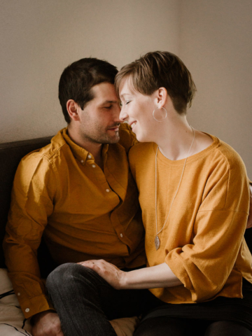 séance photo couple studio à domicile shooting